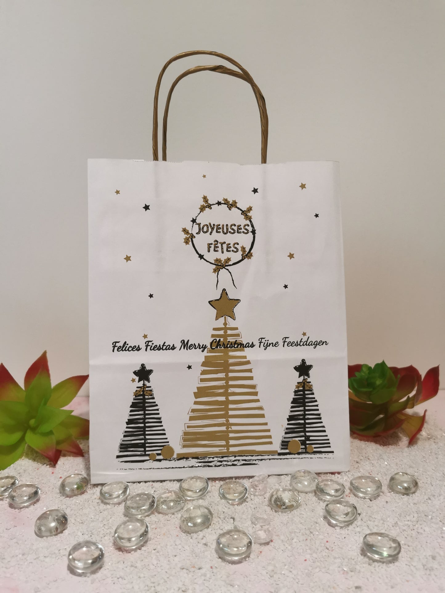 Sac cadeau Noël Joyeuses fêtes