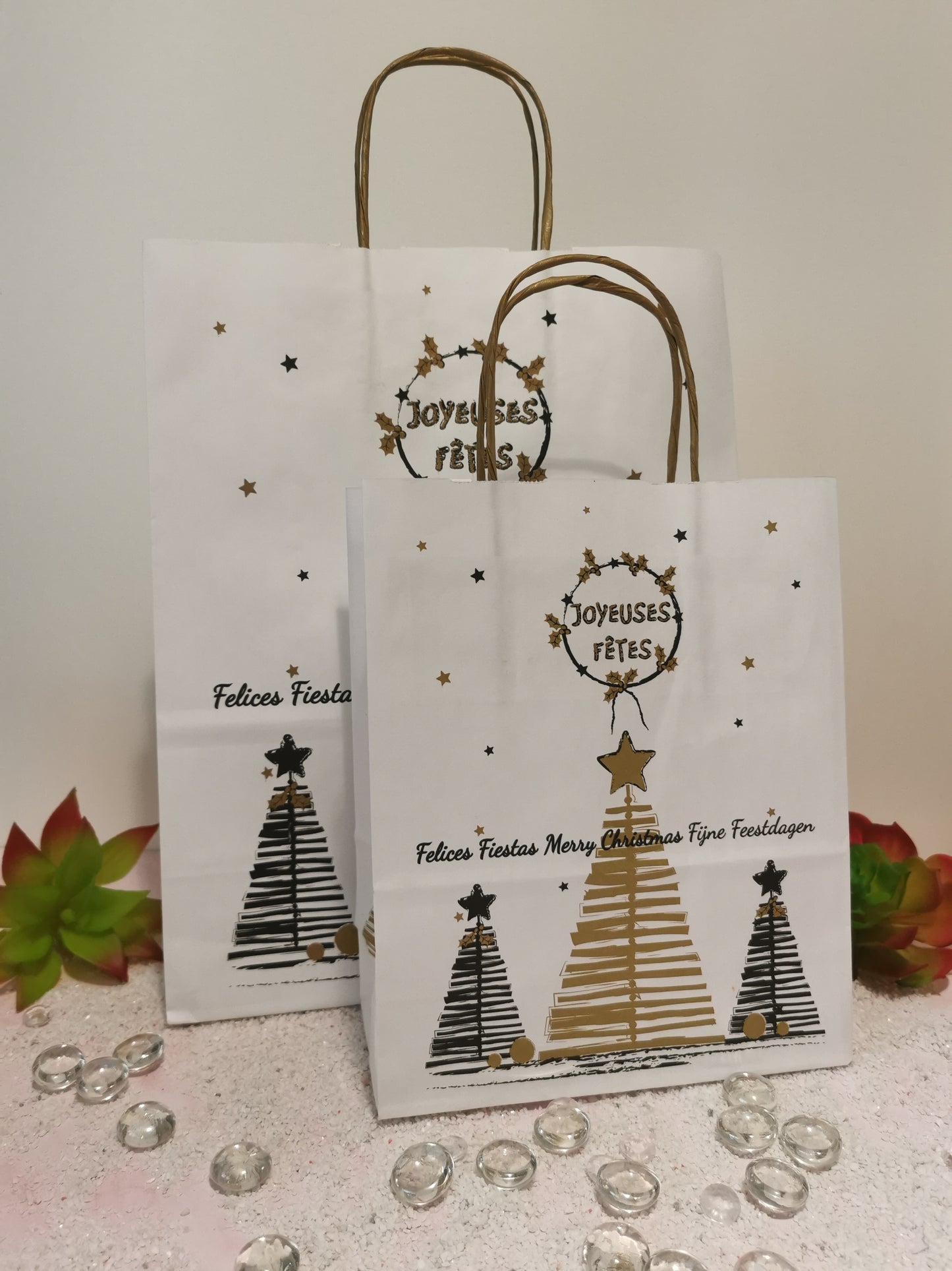Sac cadeau Noël Joyeuses fêtes