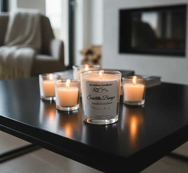 Scintilla Bougie Prestige – Vanille Scintillante | Bougie artisanale