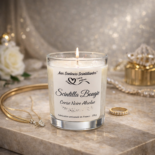 Scintilla Bougie Prestige – Cerise Noire Absolue | Bougie artisanale
