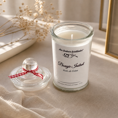 Bougie Instant – Bougie parfumée artisanale | 115 g | 25 h minimum ✨
