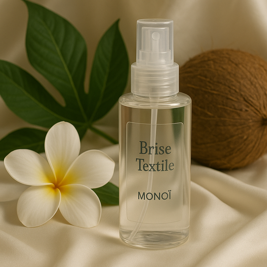 Brise Textile Magique parfum MONOÏ: Fraîcheur Instantanée et Longue Durée