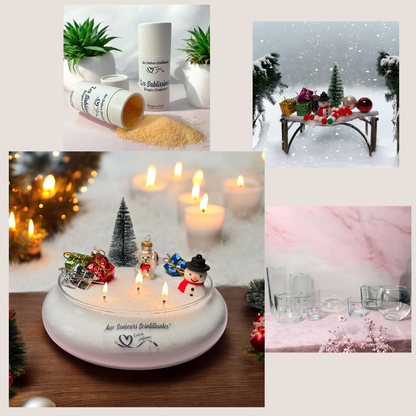 Coffret Sablissime BOUGIE DIY avec décoration de noël