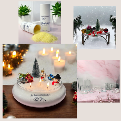 Coffret Sablissime BOUGIE DIY avec décoration de noël