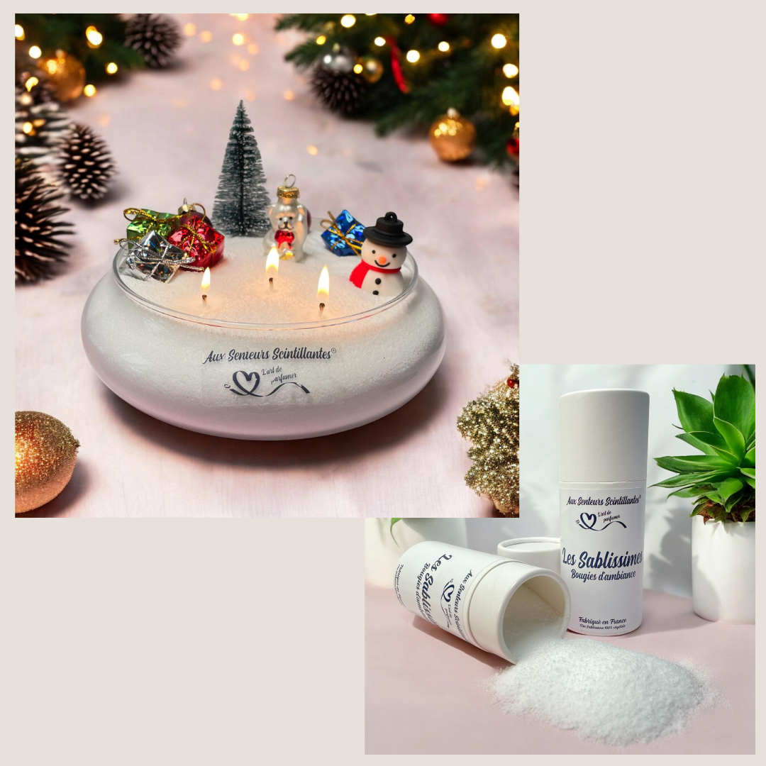 Coffret Sablissime BOUGIE DIY avec décoration de noël