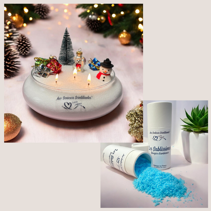 Coffret Sablissime BOUGIE DIY avec décoration de noël