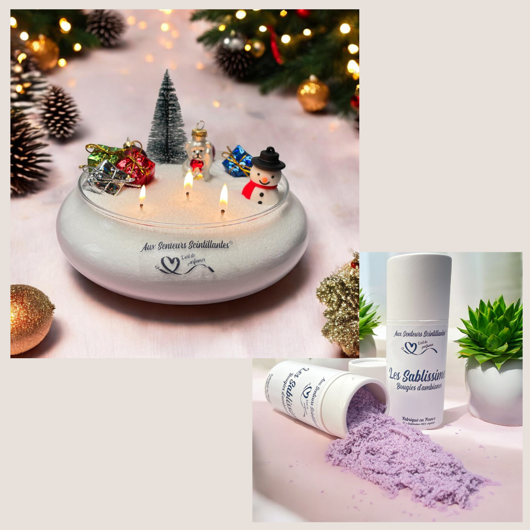 Coffret Sablissime BOUGIE DIY avec décoration de noël