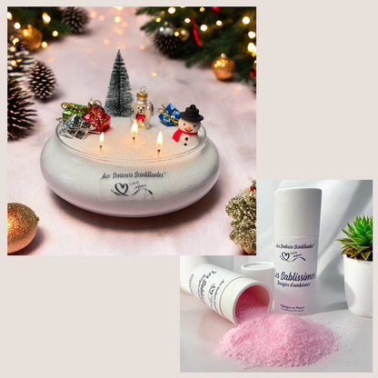 Coffret Sablissime BOUGIE DIY avec décoration de noël