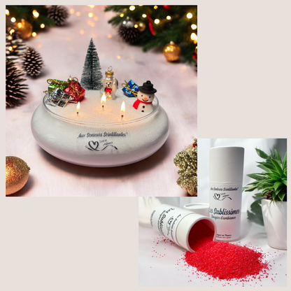 Coffret Sablissime BOUGIE DIY avec décoration de noël