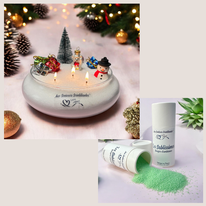 Coffret Sablissime BOUGIE DIY avec décoration de noël