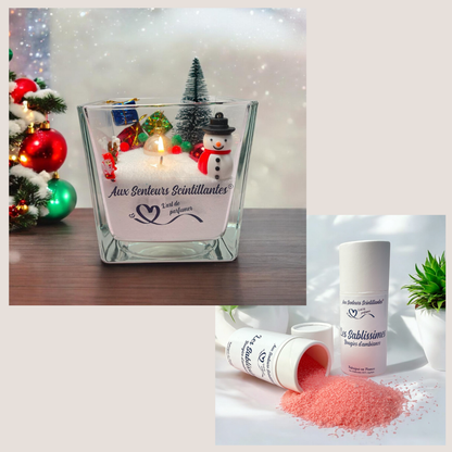 Coffret Sablissime BOUGIE DIY avec décoration de noël