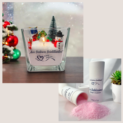 Coffret Sablissime BOUGIE DIY avec décoration de noël