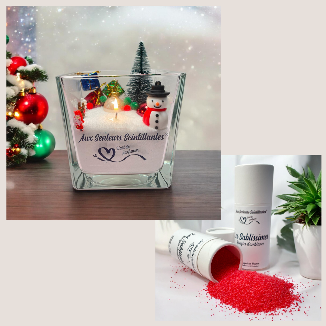 Coffret Sablissime BOUGIE DIY avec décoration de noël