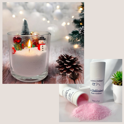 Coffret Sablissime BOUGIE DIY avec décoration de noël