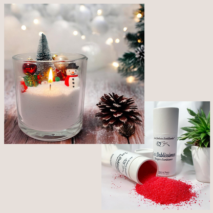 Coffret Sablissime BOUGIE DIY avec décoration de noël