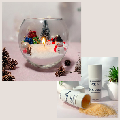 Coffret Sablissime BOUGIE DIY avec décoration de noël