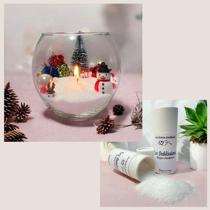 Coffret Sablissime BOUGIE DIY avec décoration de noël