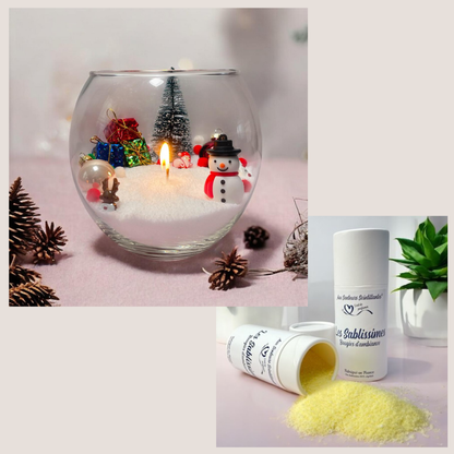 Coffret Sablissime BOUGIE DIY avec décoration de noël