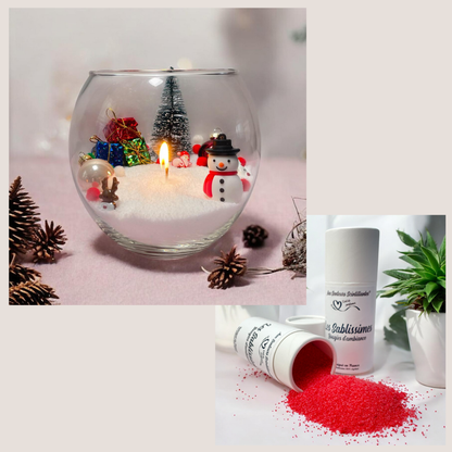 Coffret Sablissime BOUGIE DIY avec décoration de noël