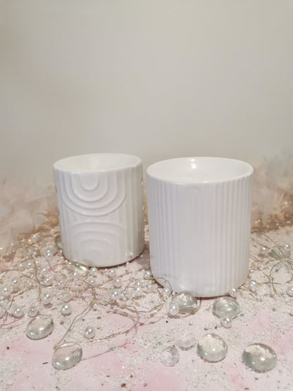 White lacquered ceramic burner Low price