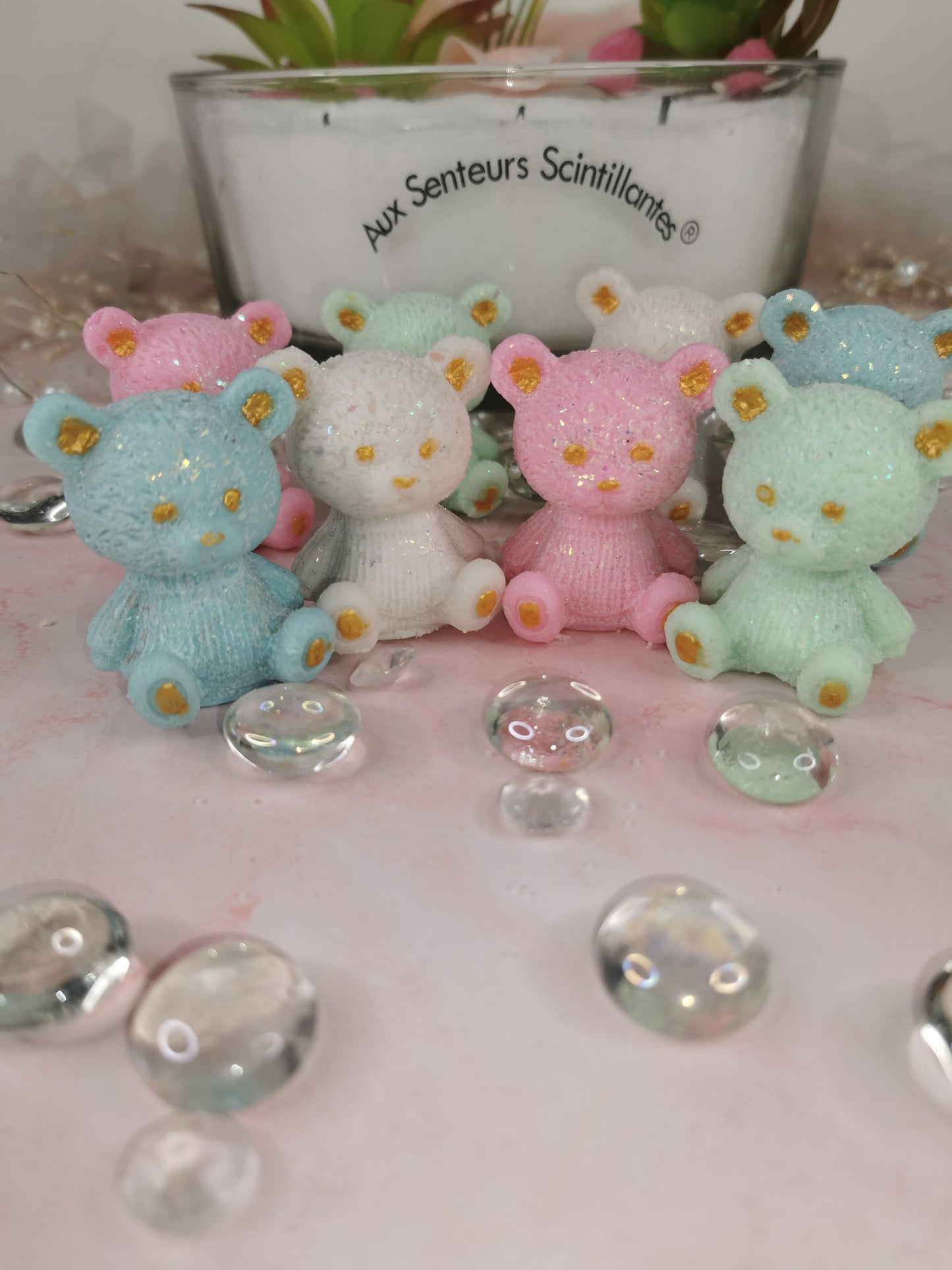 Cute bear scented fondant Marseille soap