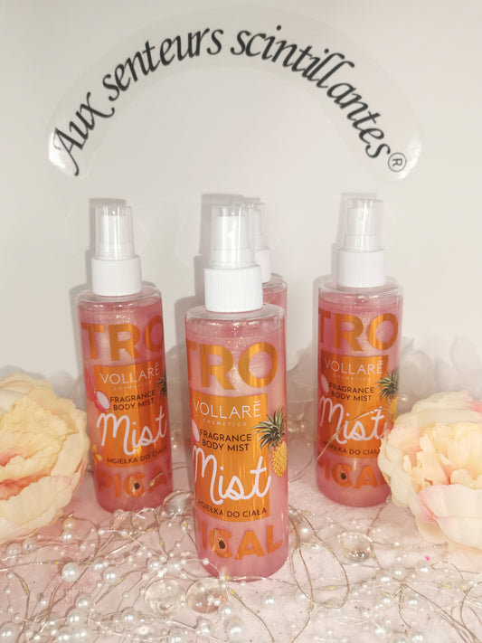 Shimmering Illuminating Body Mist with Tropical Scent